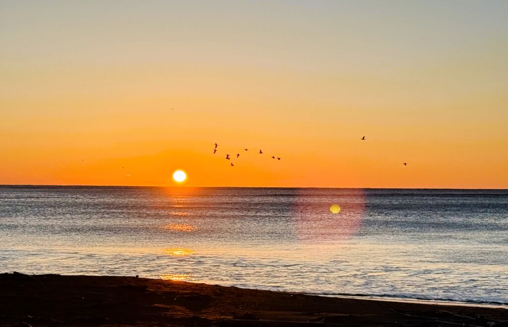 The First Sunrise of the Year 2025 from Tojo Beach